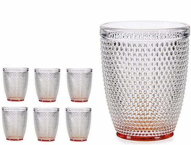 3 vasos cristal agua Diamond