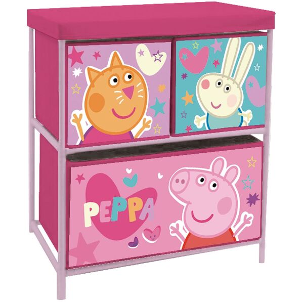 Estantería almacenaje 3 cajones Peppa Pig 53 x 30 x 60 cm