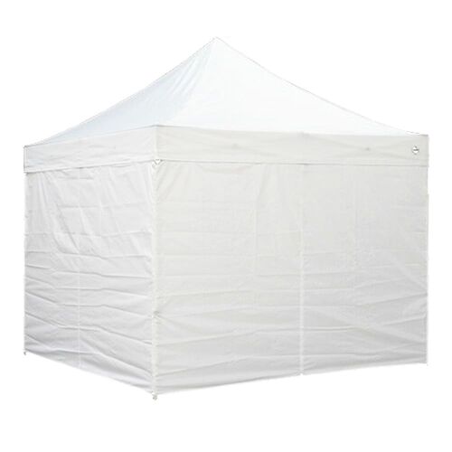 Carpa 3 x 3 hierro plegable con paredes sin puerta blanca