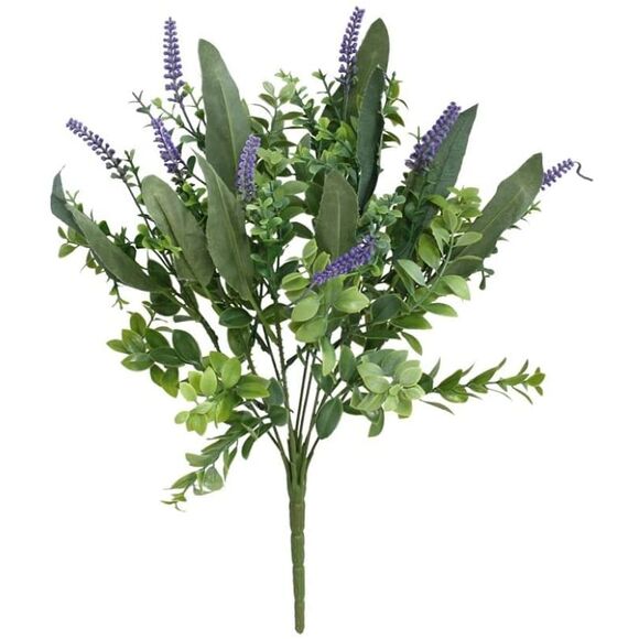 Ramo planta artificial lavanda Eucaliptus 43 cm