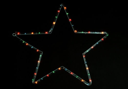 Estrella con Luz Multicolor 56 cm