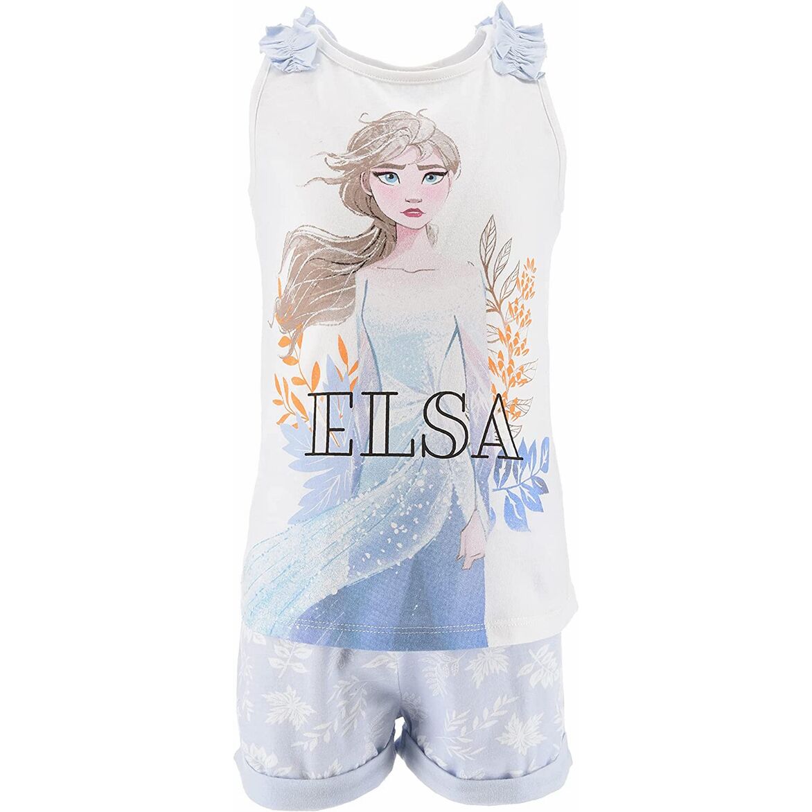 Pijama azul manga corta Frozen 6 años