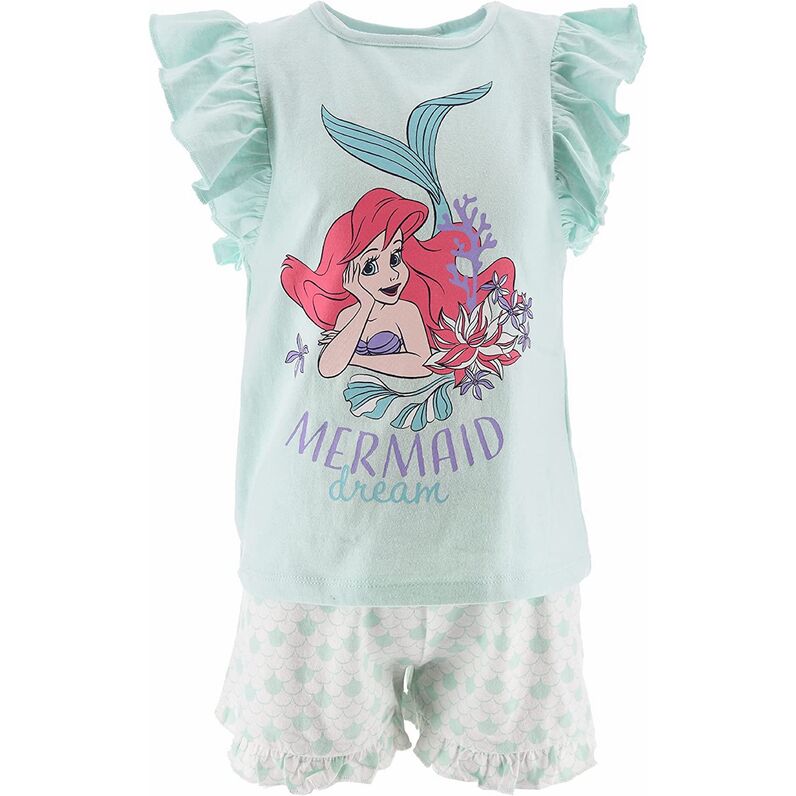 Conjunto verano turquesa La Sirenita Disney 3 años