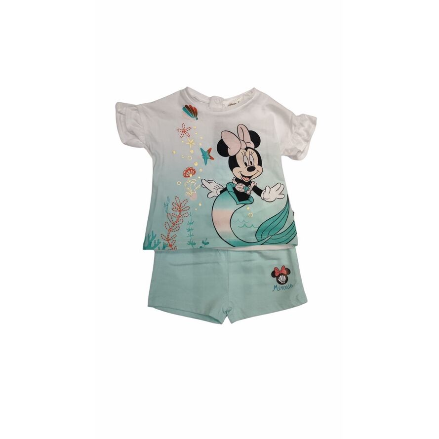 Conjunto verano azul claro Minnie Mouse Disney 6 Meses