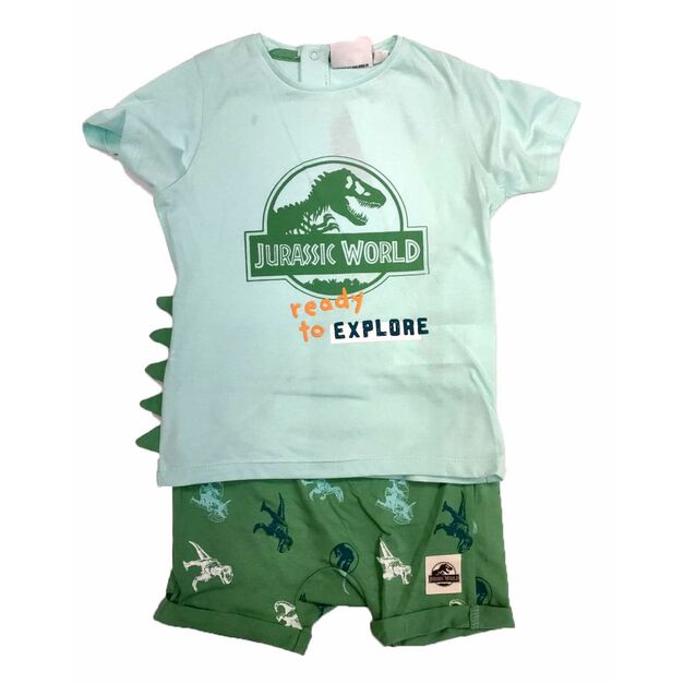 Conjunto azul verano Jurassic World 6 Meses