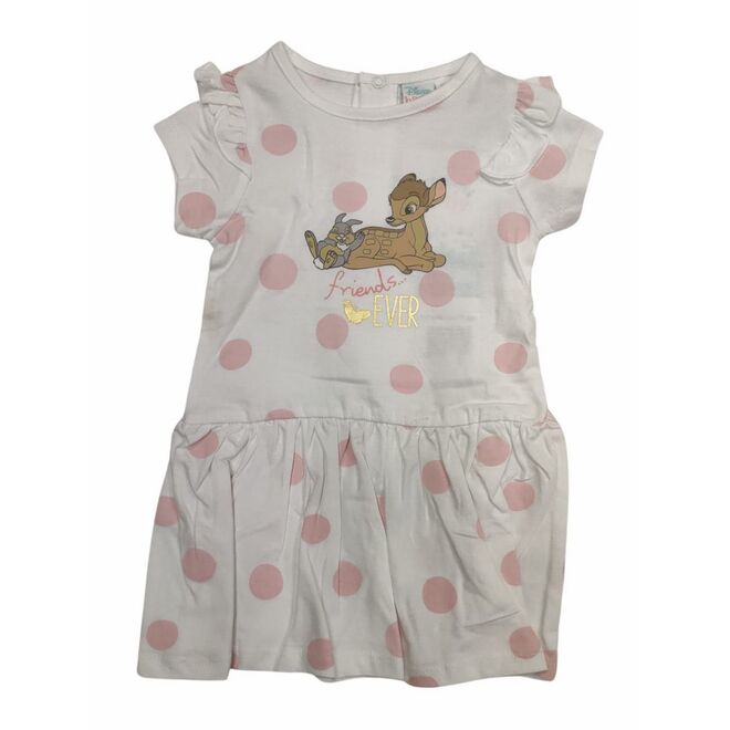 Vestido bebé blanco Bambi Disney 6 Meses