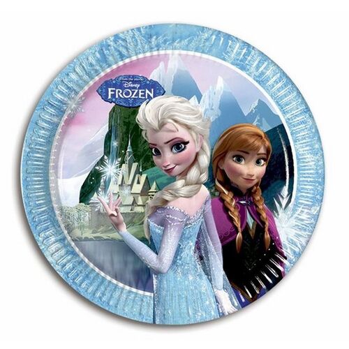 Pack 8 platos cartón Frozen 20 cm