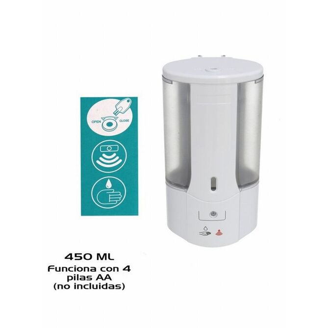 Dispensador jabón con sensor 450 ml