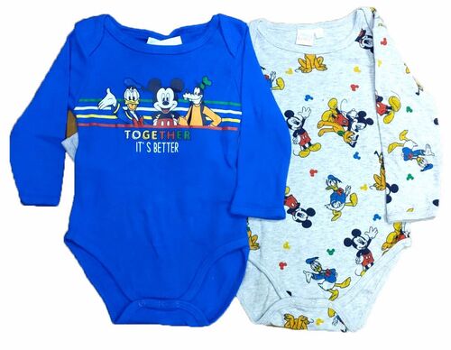 Set 2 bodies bebé Mickey Mouse Disney