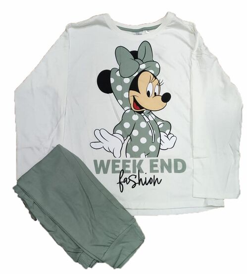 Pijama adulto blanco Minnie Mouse Disney