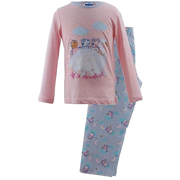 Pijama largo rosa Peppa Pig 3 años