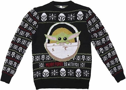 Jersey punto Navidad adulto Star Wars The Mandalorian