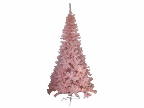 Árbol pino Navidad Rosa base metal 210 cm 900 puntas