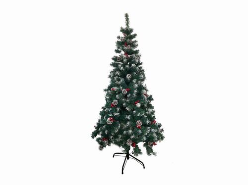 Árbol Navidad verde nevado 150 cm 450 puntas