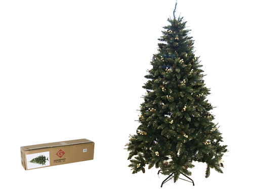 Árbol Navidad decoración oro 210 cm