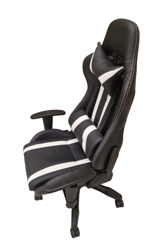 Silla Gaming profesional blanca y negra RQ8002