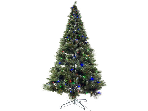 Árbol 210 cm verde 260 led multicolor