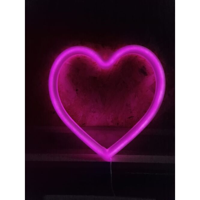 Cartel led decoración Corazón 20 cm