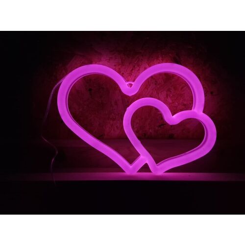 Cartel led decoración Corazón 23 x 17 cm