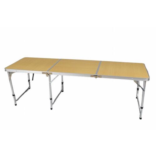 Mesa plegable triple chapada natural 60 x 180 x 70 cm