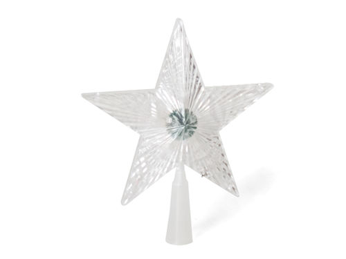 Estrella 21 cm luz transparente