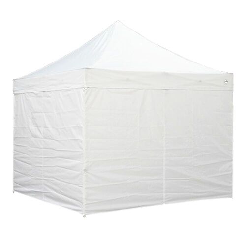 Carpa 4 x 4 aluminio plegable pata hexagonal con paredes sin puerta blanca