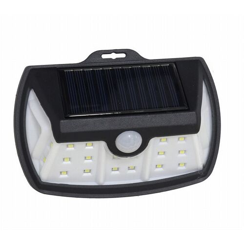 Aplique solar exterior sensor movimiento 28 leds