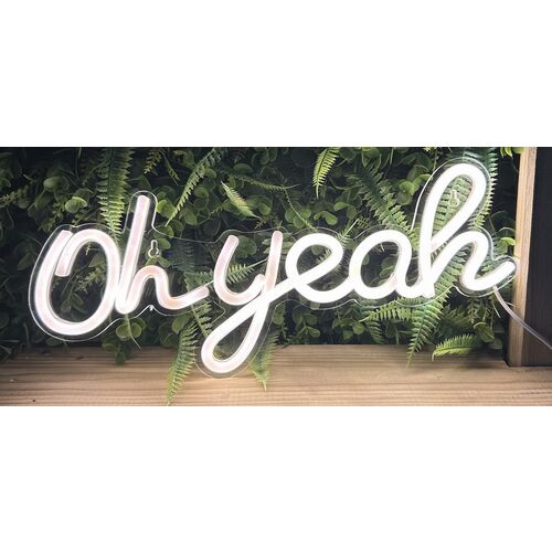 Cartel led decoración "Oh Yeah" 35 x 14 cm