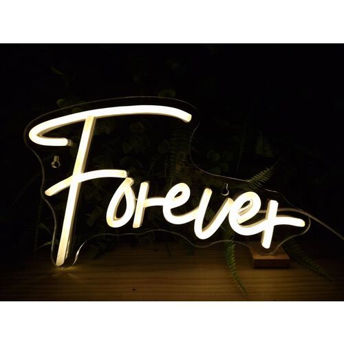 Cartel led decoración "Forever" 27 x 17 cm