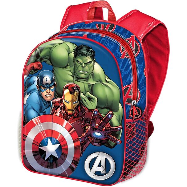 Mochila infantil 3D Los Vengadores 11 x 26 x 31 cm