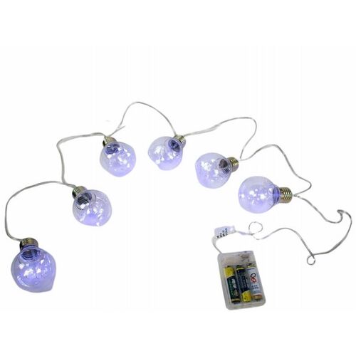 Guirnalda micro-led  6 bombillas blanco a pilas