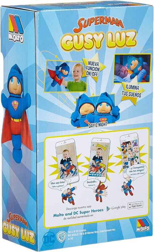 Gusy luz Superman Dc Comics Moltó 31 cm