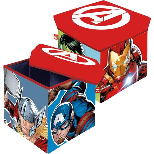 Taburete contenedor Los Vengadores Marvel 30 x 30 x 30 cm