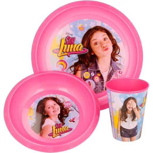 Set platos y vaso Soy Luna Disney