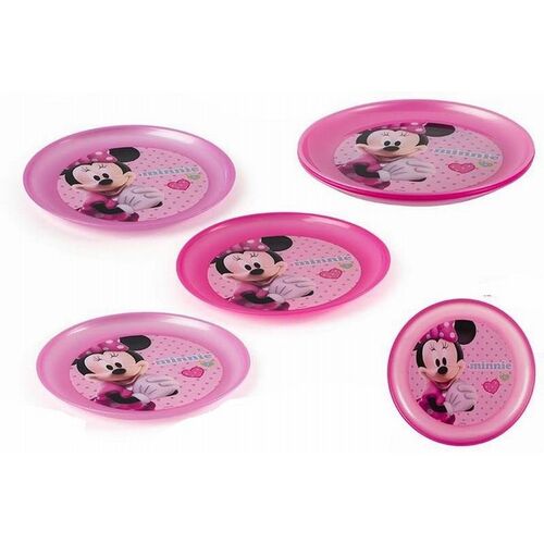 Set 3 platos Minnie Mouse 20 cm