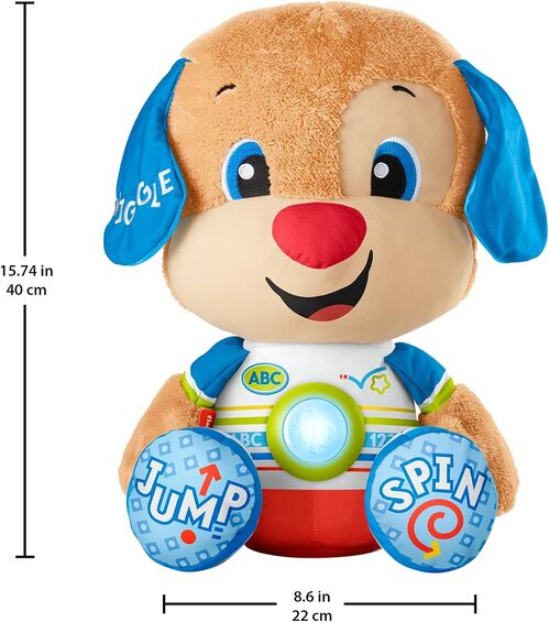 Perrito aprendizaje luz y sonido Fisher Price 17,5 x 22 x 40 cm