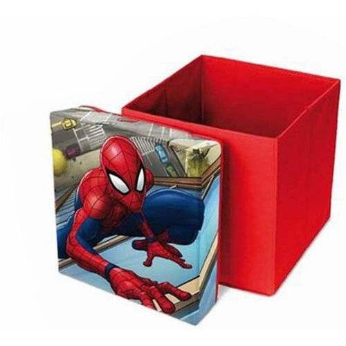 Taburete guardajuguetes de Spiderman 31 x 31 x 33 cm