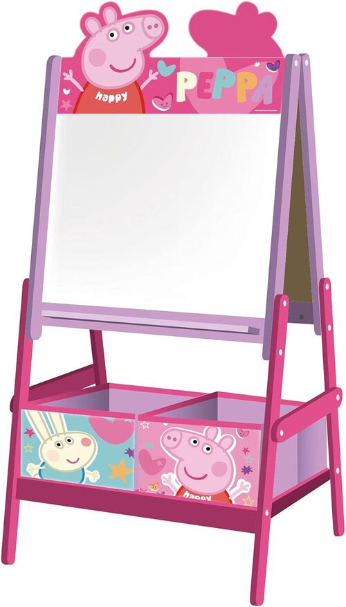 Pizarra doble almacenaje Peppa Pig 117 x 54 x 45 cm