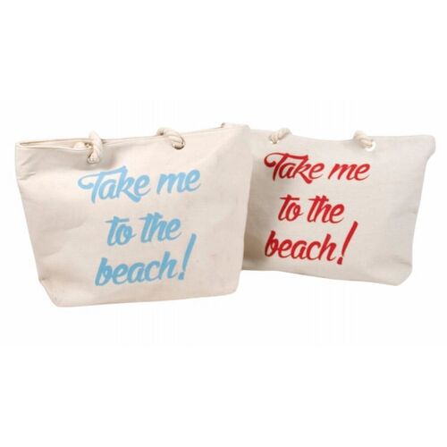 Bolsa playa Ralf "Take me to the Beach" 50 x 36 cm