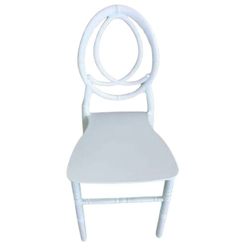 Silla diseño eventos blanca Chanel 89.5 x 40.5 x 40.5 cm