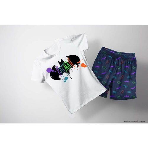 Conjunto verano dos piezas blanco Batman DC Comics