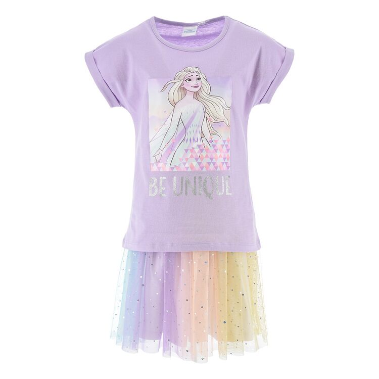 Conjunto verano dos piezas lila Frozen Disney