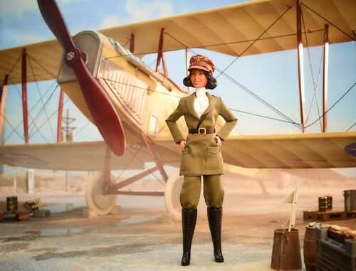 Muñeca articulada Barbie "Bessie Coleman aviadora"