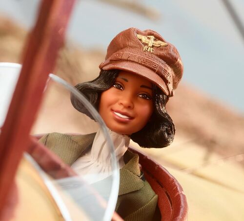 Muñeca articulada Barbie "Bessie Coleman aviadora"