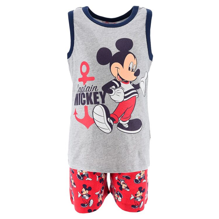 Conjunto verano dos piezas gris Mickey Mouse Disney