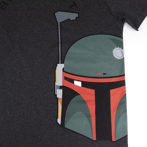 Camiseta manga corta hombre Star Wars Boba Fett S