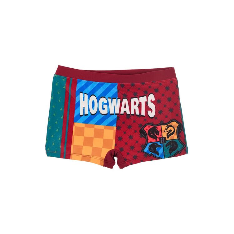 Bañador bóxer rojo Hogwarts Harry Potter