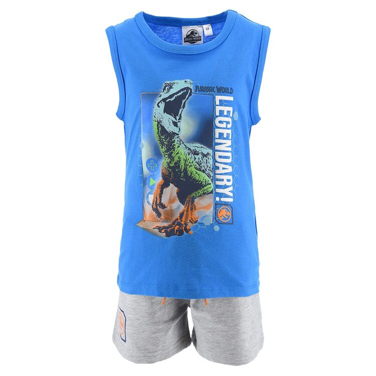 Conjunto verano dos piezas tirantes azul claro Jurassic World