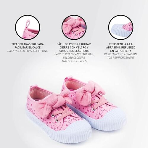 Zapatillas loneta velcro Peppa Pig 22