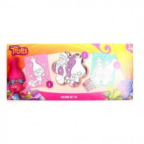 Set Pinturas Trolls Glitter